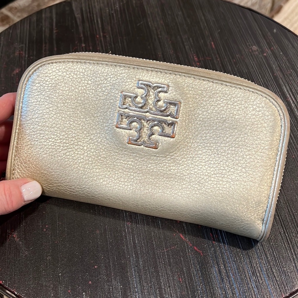 Tory Burch metallic wallet